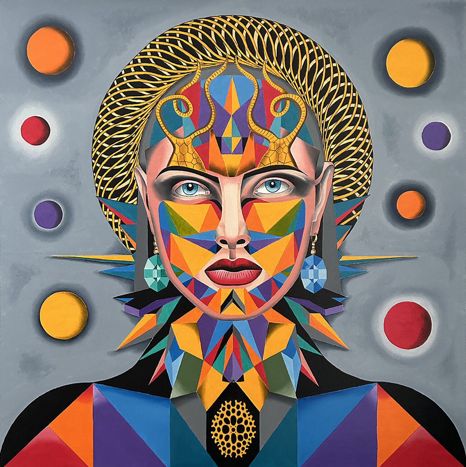 Queen Metropolis LORENZO MONEGATO Original painting for sale