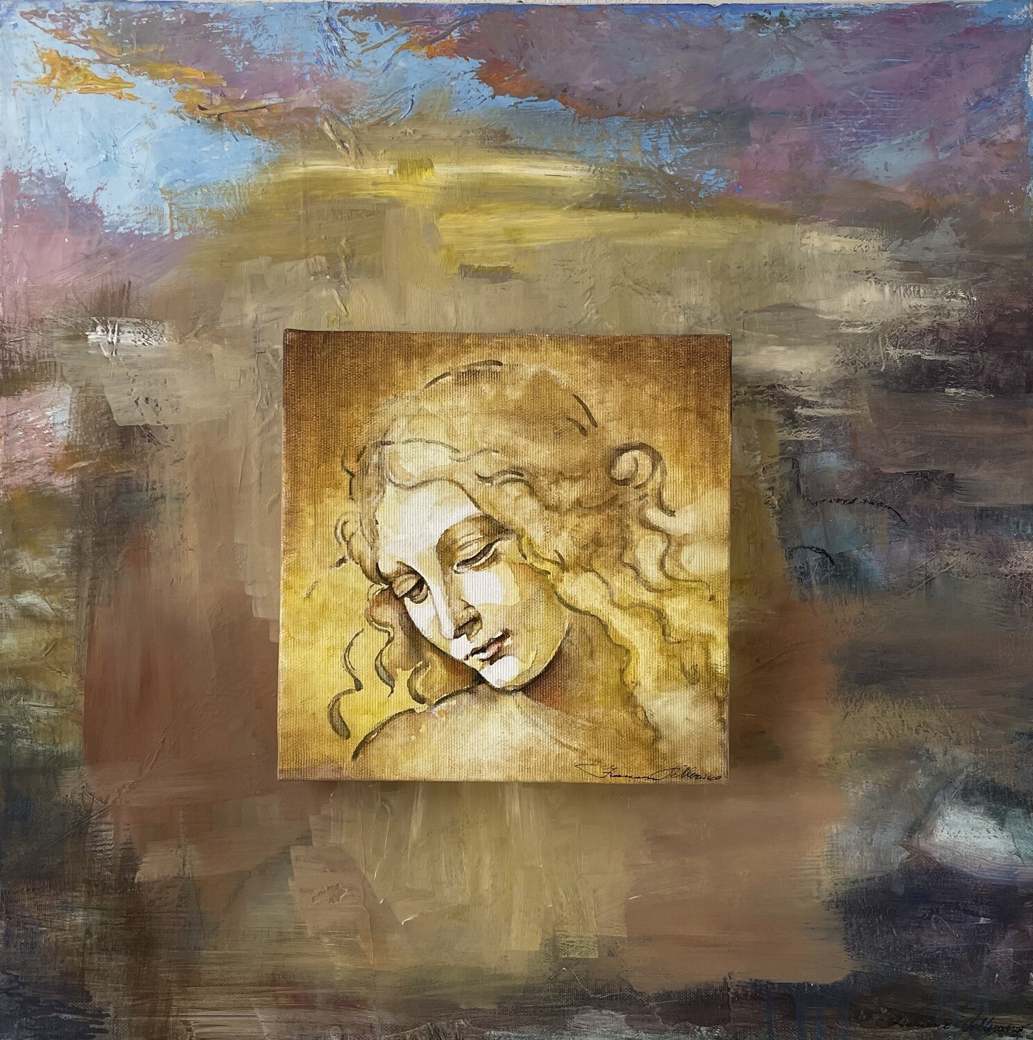 Echi del Rinascimento Francesco Pellerano Original painting for sale