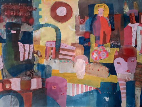 Everyone remained (unfinished records series) by Nikky Wirth, Painting for Sale on Select