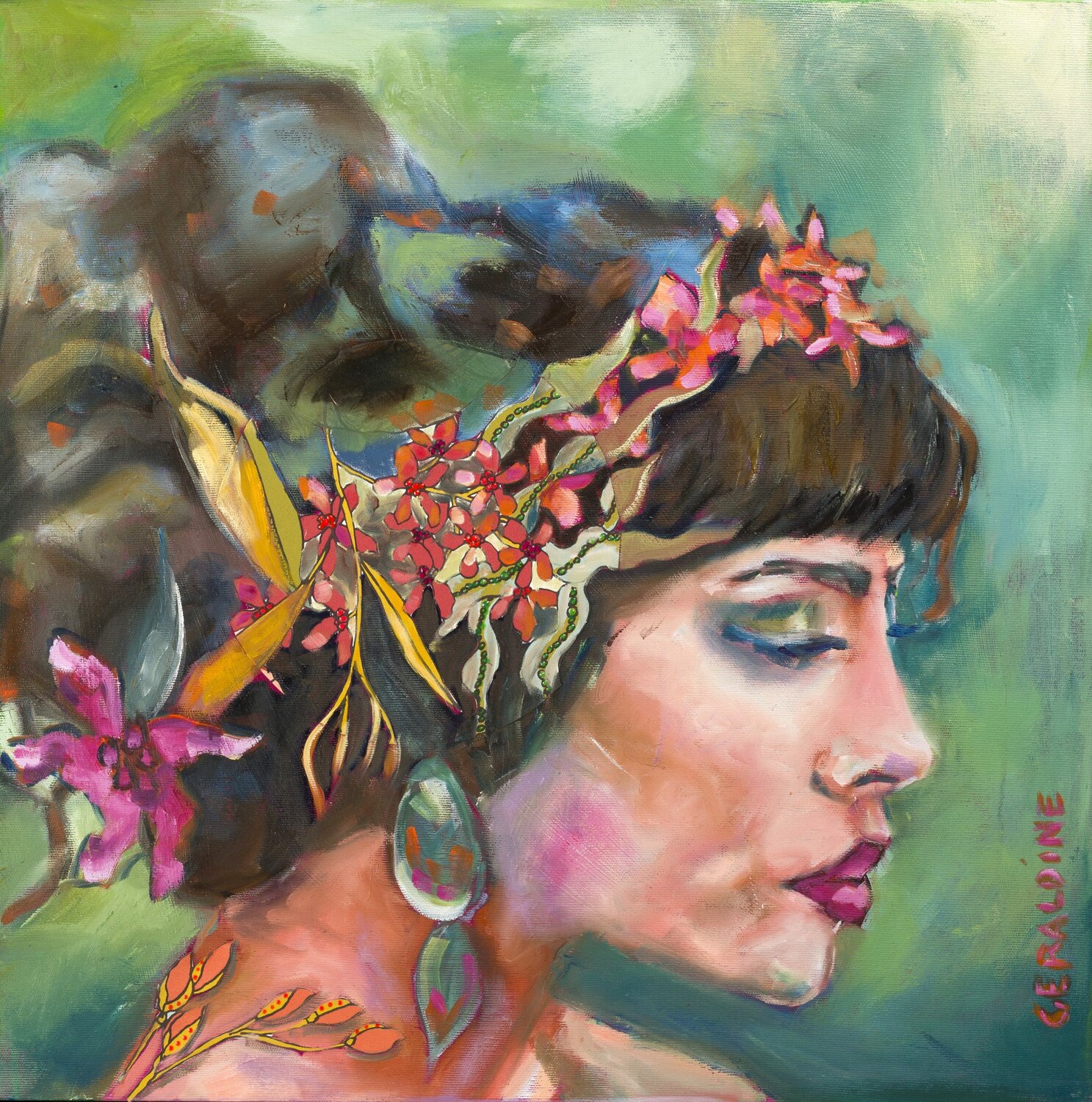 Tout en finesse Géraldine Bard Original painting for sale
