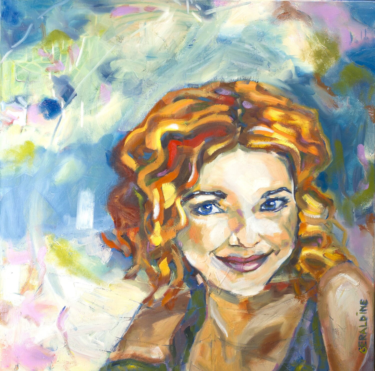 Recommencer Géraldine Bard Original painting for sale