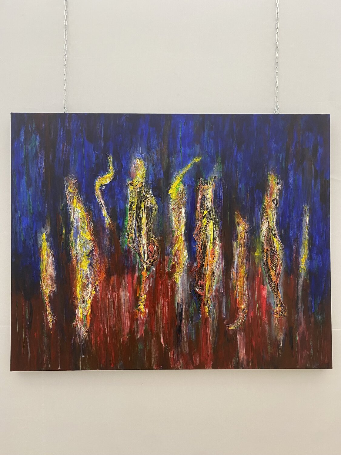 Serie Gazzie Rimembranza Monica Argentino Original painting for sale