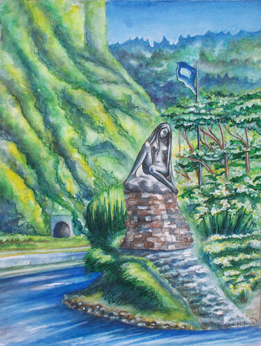 The Legend of the Loreley on the Rhine by Olga Milova, Painting for Sale on Select