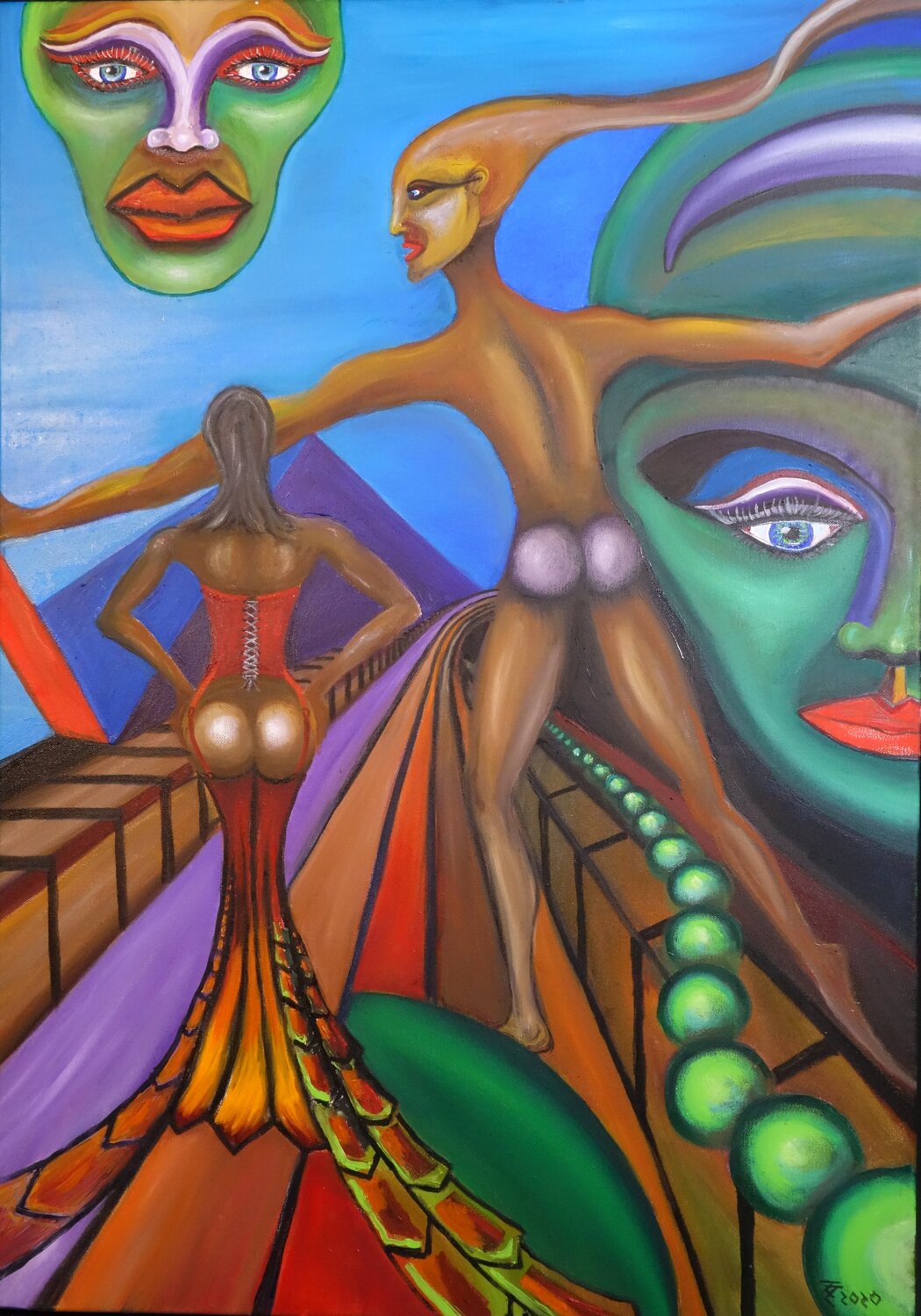 MAGNOTIC Tilo Tscheulin Original painting for sale