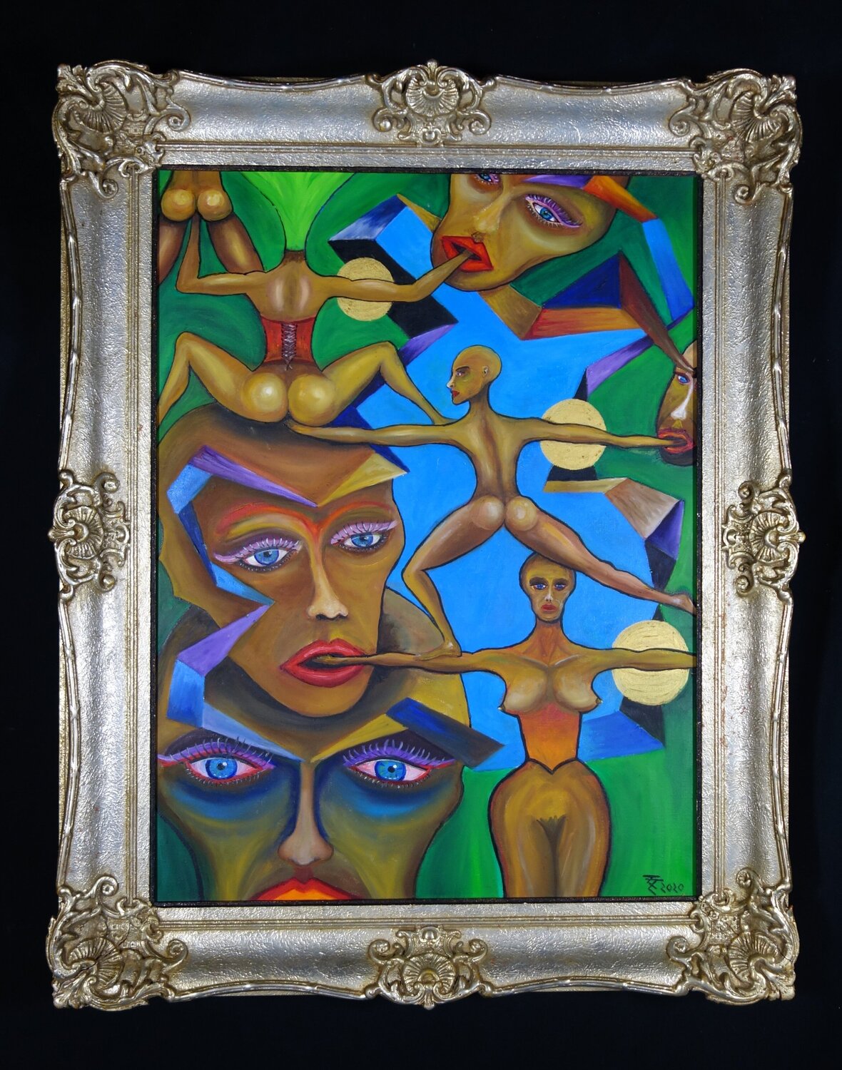 OLYMPIA Tilo Tscheulin Original painting for sale