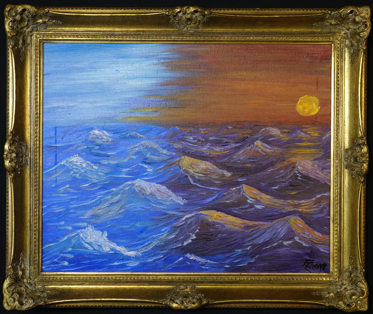 Rendez -vous avec la Mer Tilo Tscheulin Original painting for sale
