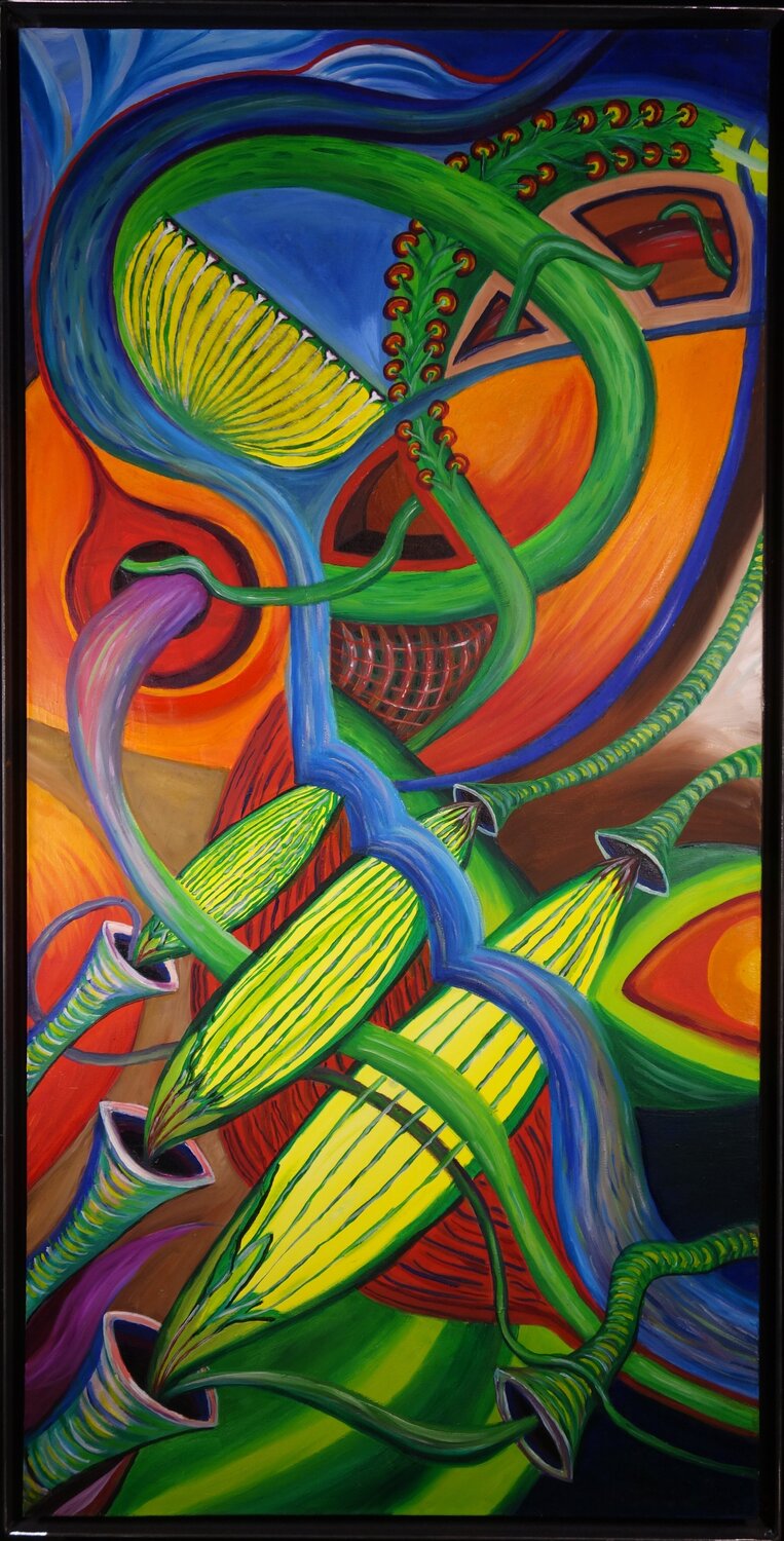 Organisch expressive Trilogie Teil(2) Evolution Tilo Tscheulin Original painting for sale
