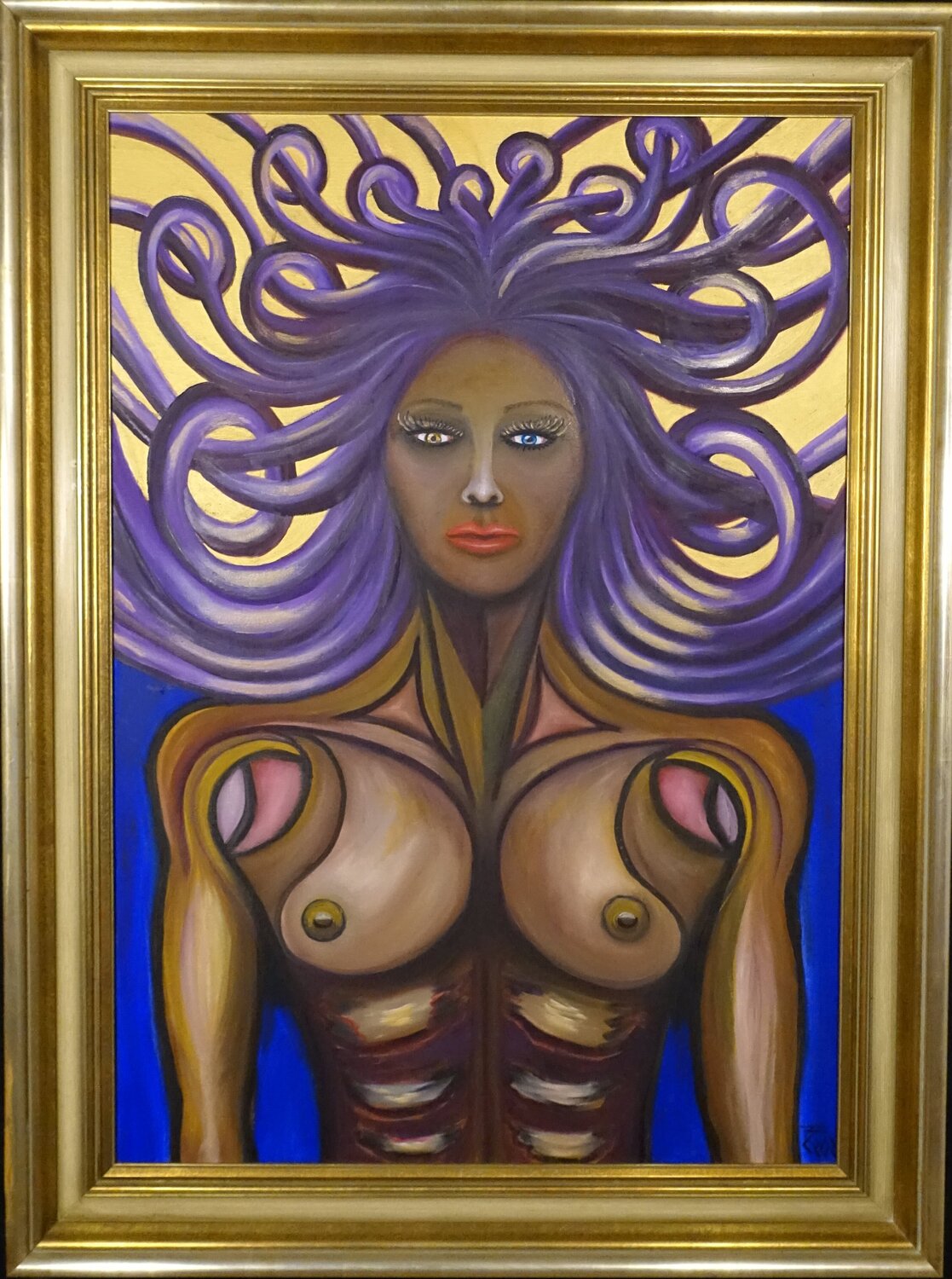 Purple Queen -  Supernatural Tilo Tscheulin Original painting for sale