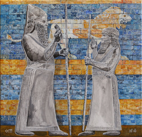 The Conversation, Babylon by Moorland Productions (Kenneth Hay / Seetha A), Painting for Sale on Select