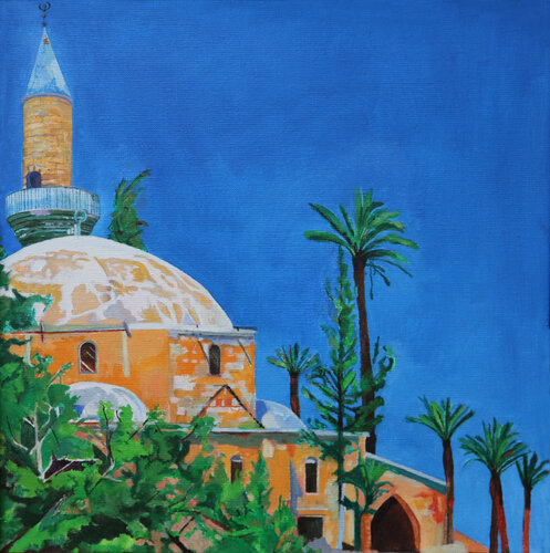 Sultan Tekke Mosque by Moorland Productions (Kenneth Hay / Seetha A), Painting for Sale on Select