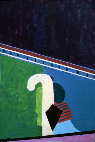 Figure in Zürich Zoo by Moorland Productions (Kenneth Hay / Seetha A), Painting for Sale on Select