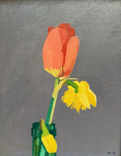 Daffodil & Tulip by Moorland Productions (Kenneth Hay / Seetha A), Painting for Sale on Select