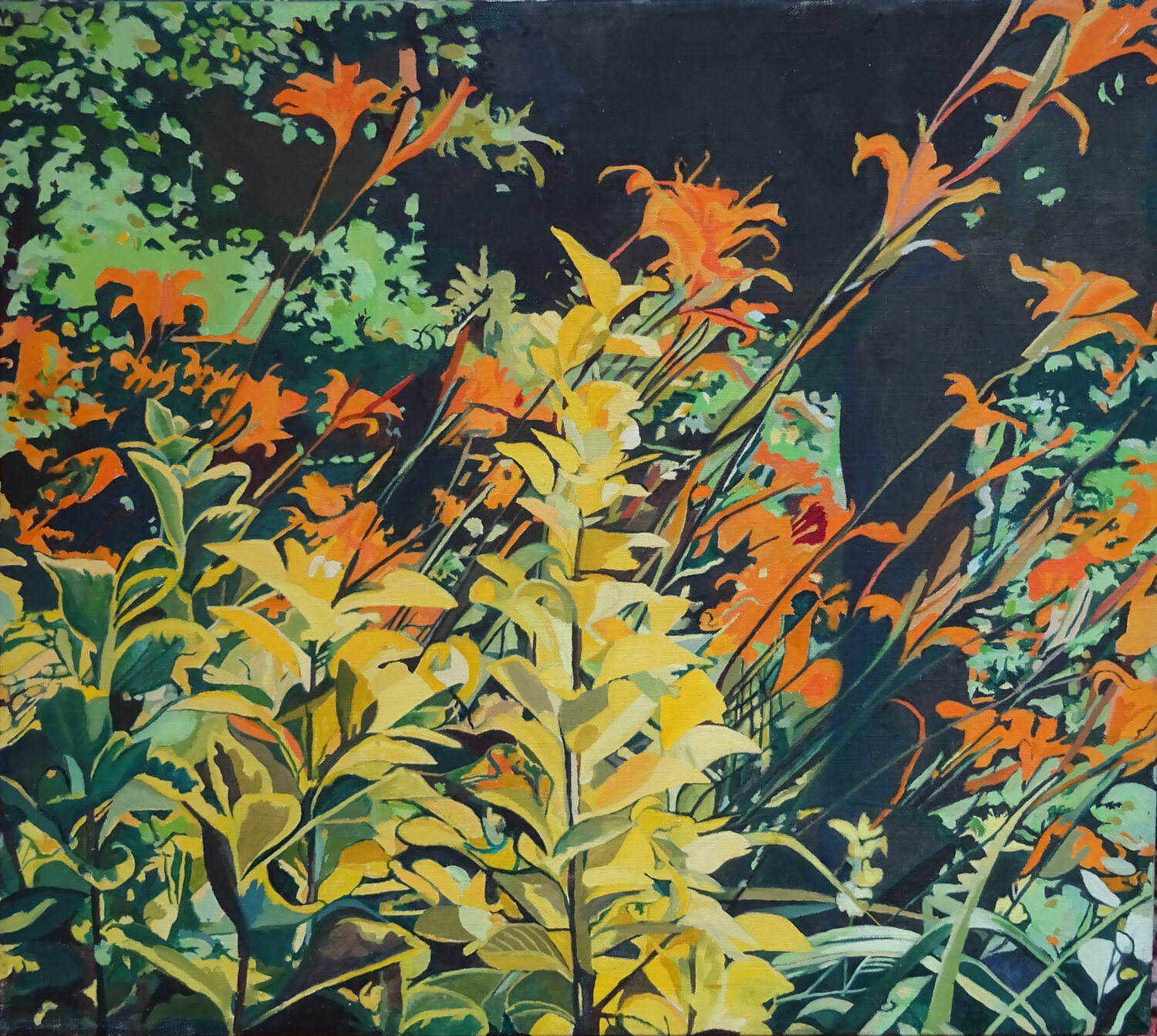 Nerines Moorland Productions (Kenneth Hay / Seetha A) Original painting for sale