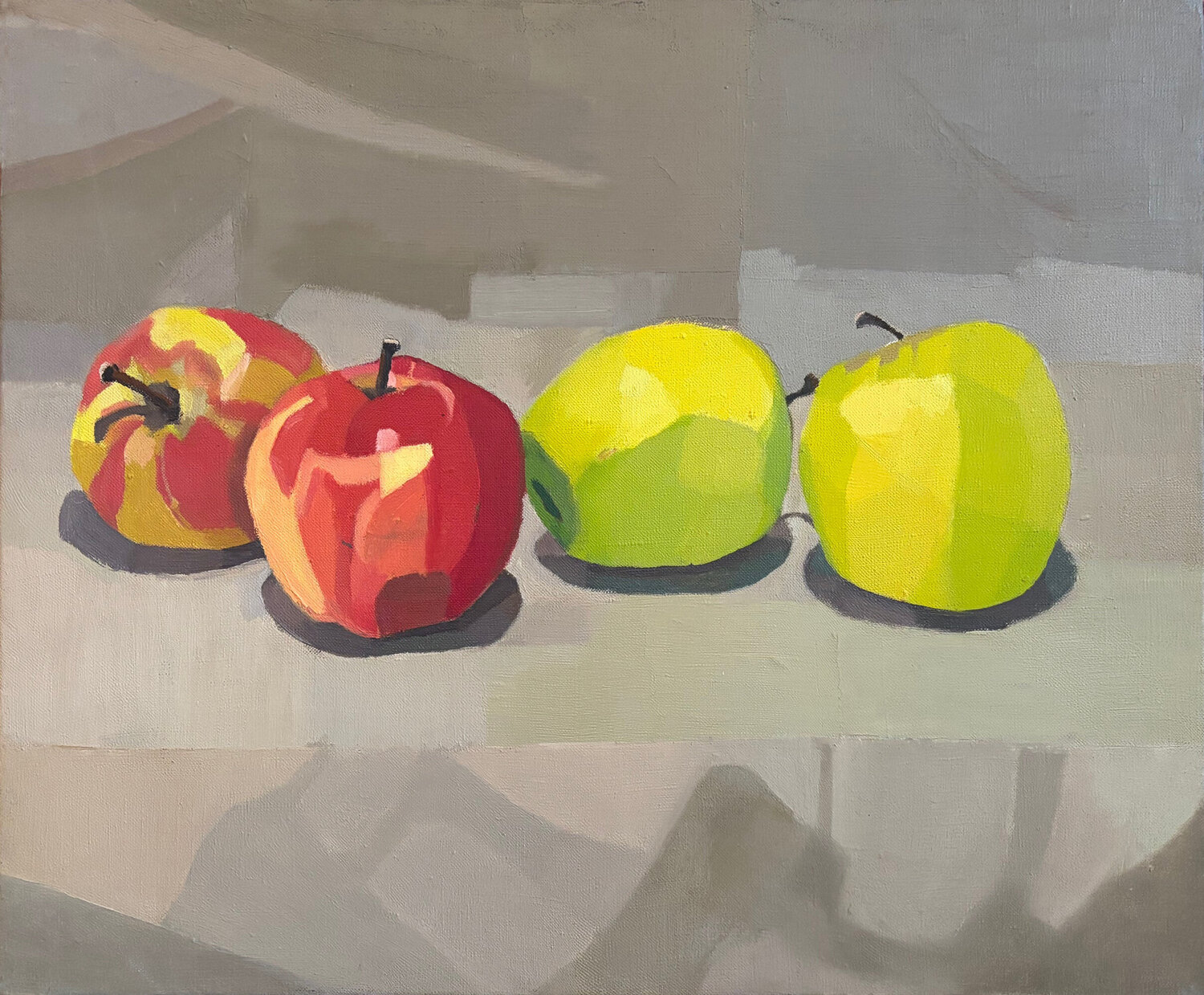 Four Apples Moorland Productions (Kenneth Hay / Seetha A) Original painting for sale