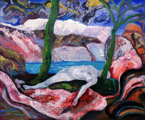 Albergano Tensioni by Elidon Mucaj, Painting for Sale on Select