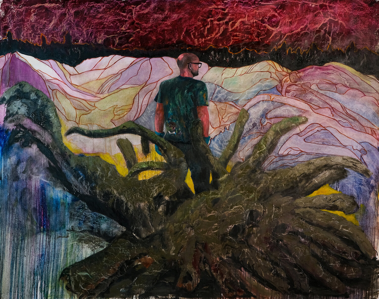 Identità Frammentata 2 Elidon Mucaj Original painting for sale