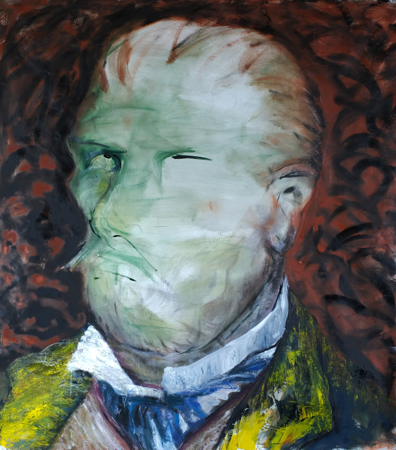 Personaggio Elidon Mucaj Original painting for sale