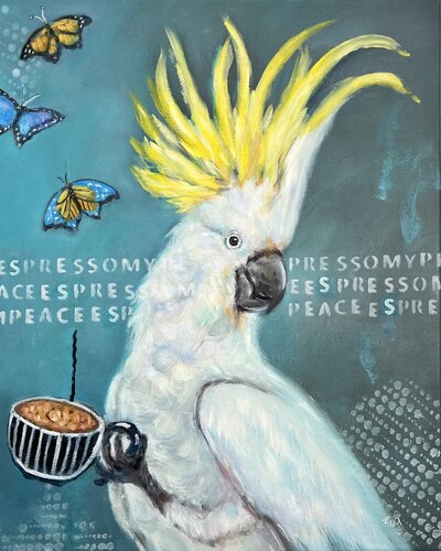 Espresso My Peace by Rita Hsu, Painting for Sale on Select