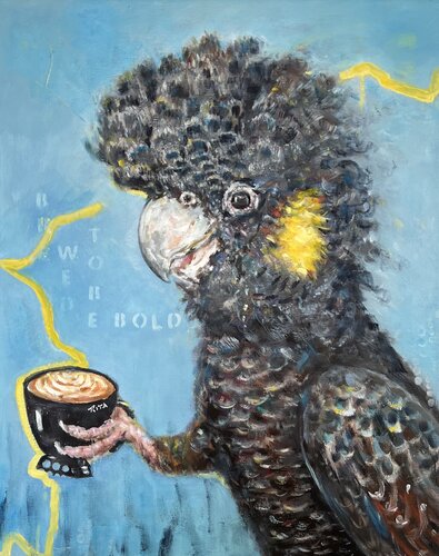 Brewed To Be Bold by Rita Hsu, Painting for Sale on Select