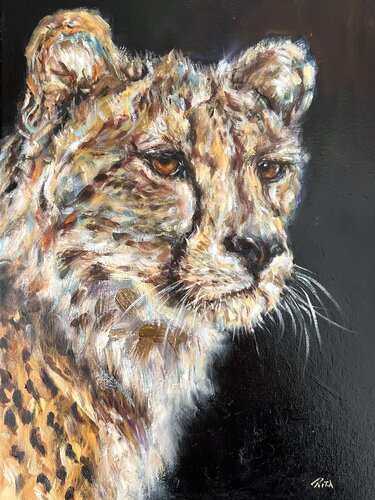 Untamed Gaze by Rita Hsu, Painting for Sale on Select