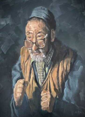 The Wise Man by Rita Hsu, Painting for Sale on Select