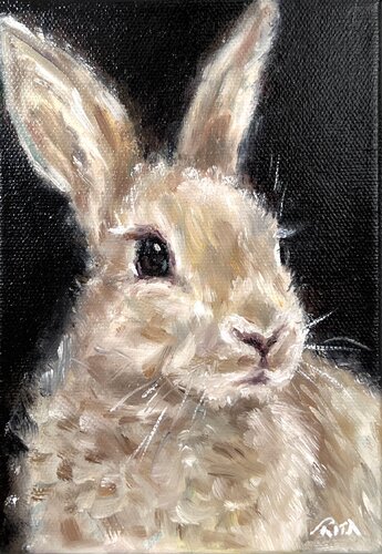 Gentle Gaze by Rita Hsu, Painting for Sale on Select