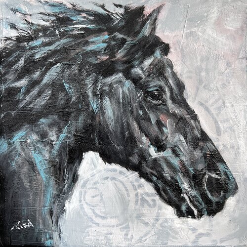 Horse Study I by Rita Hsu, Painting for Sale on Select