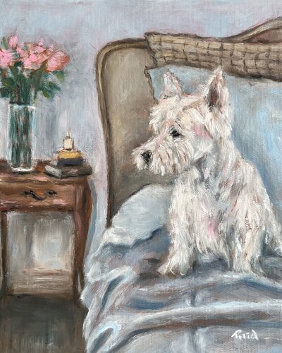 A Bedside of Loyal Hearts by Rita Hsu, Painting for Sale on Select