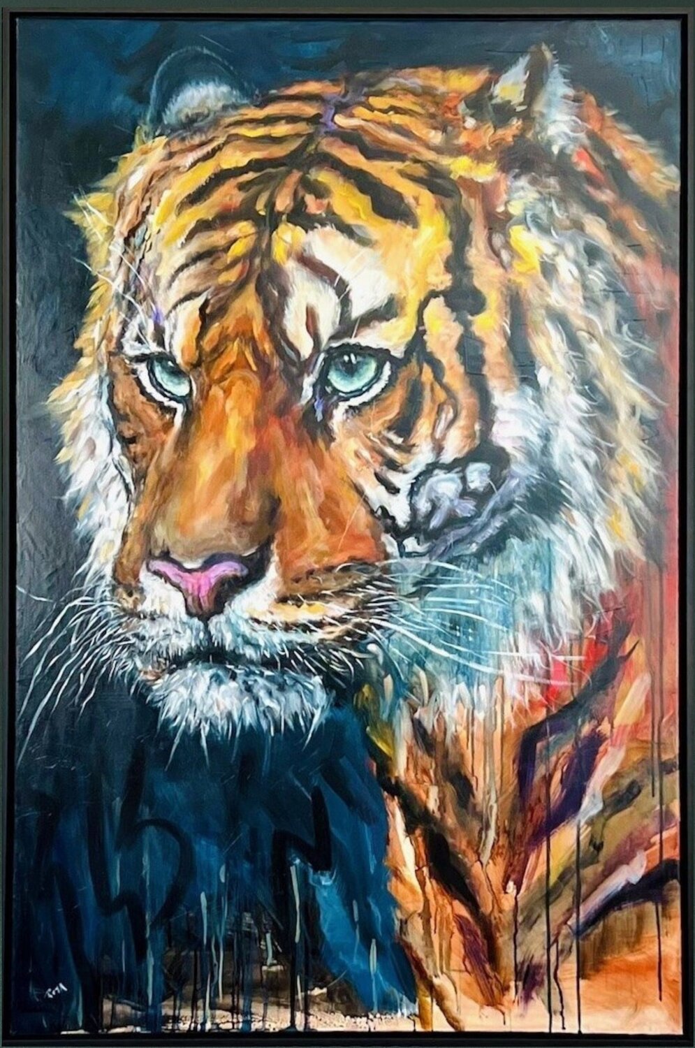 Majestic Gaze Rita Hsu Original painting for sale