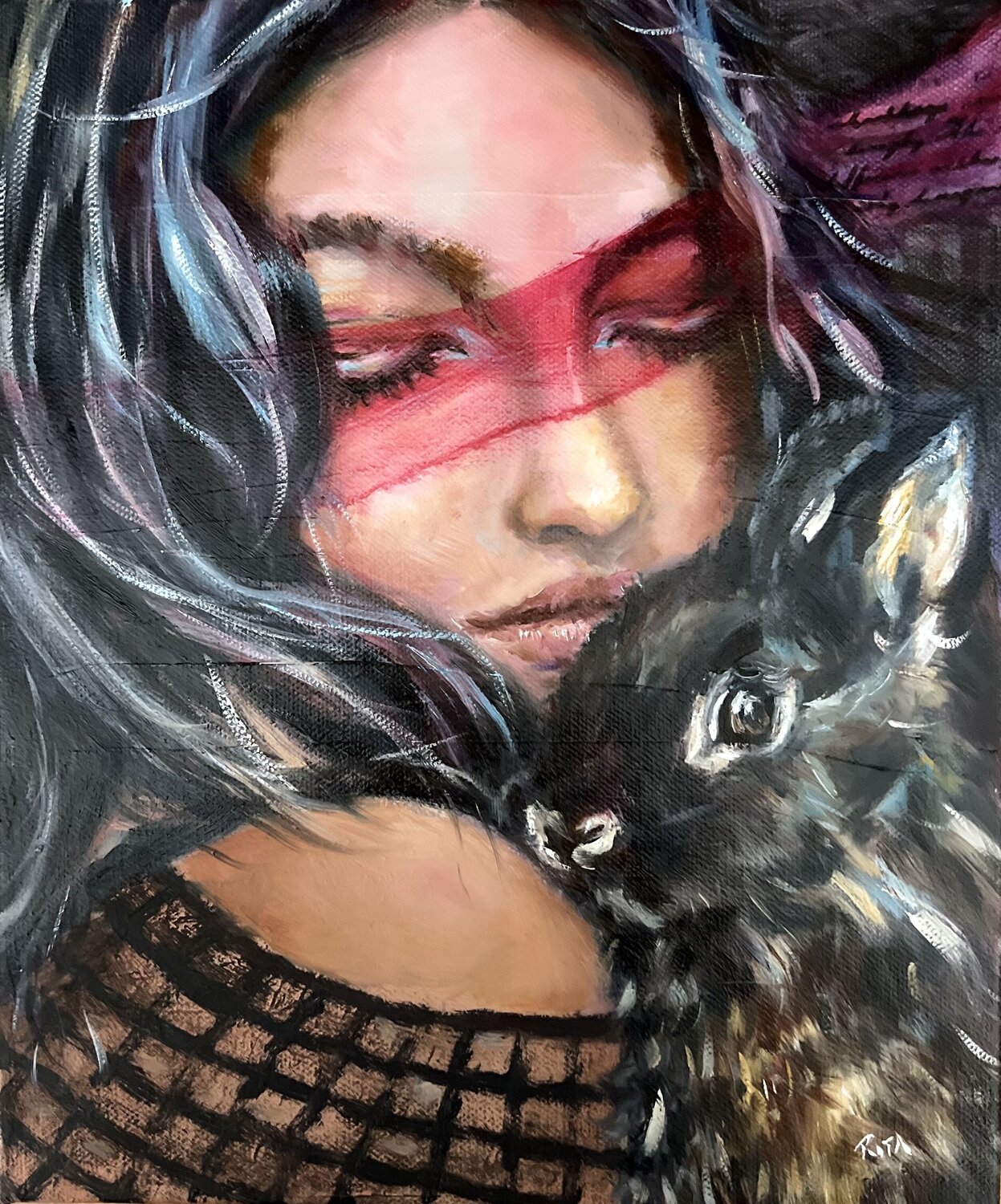 Unspoken Bonds Rita Hsu Original painting for sale