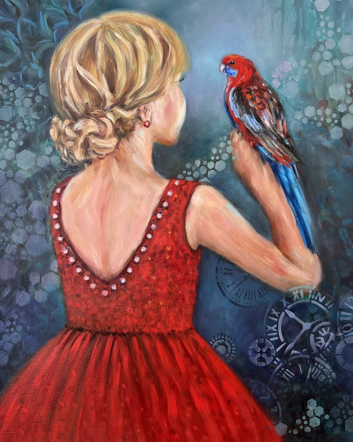 The Passenger of Time Rita Hsu Original painting for sale
