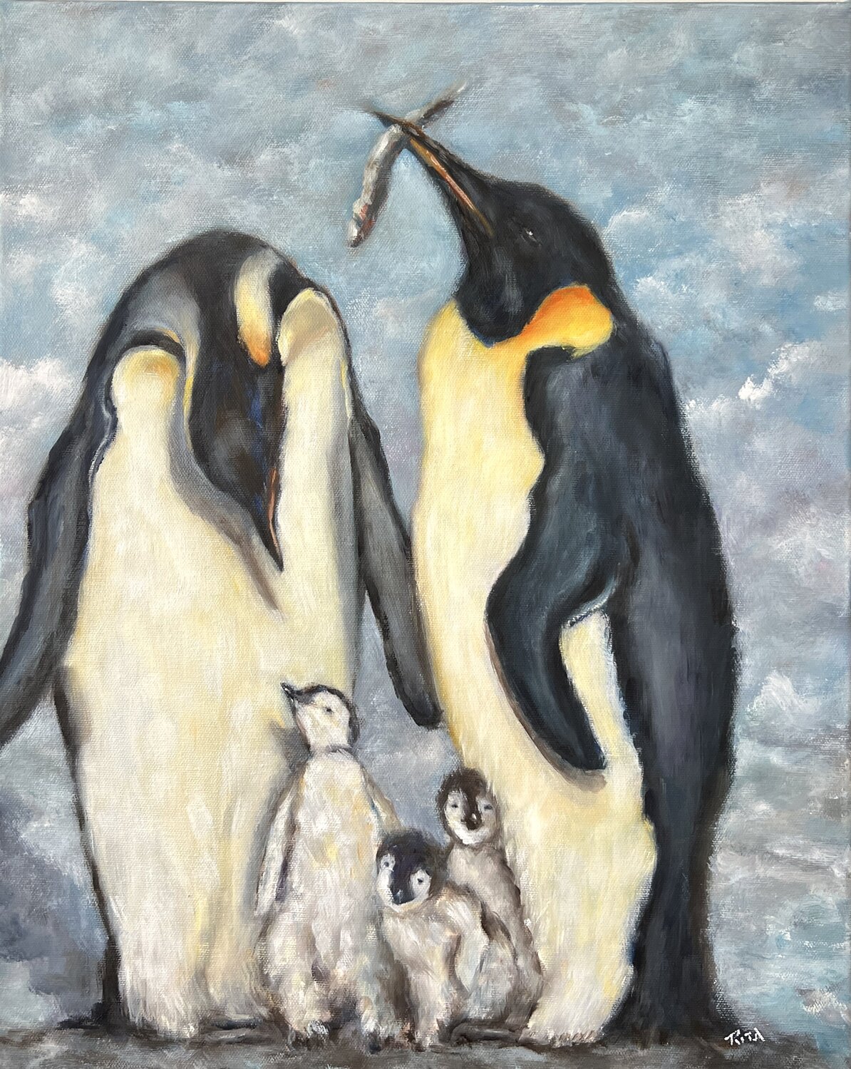 Where Love Stands Rita Hsu Original painting for sale