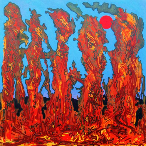Transglobal relations by Christian Saint Marc, Painting for Sale on Select