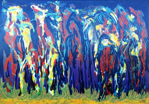 En route ! by Christian Saint Marc, Painting for Sale on Select