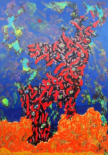 Les yeux du désir by Christian Saint Marc, Painting for Sale on Select