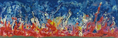 Les Zinzins en folie by Christian Saint Marc, Painting for Sale on Select