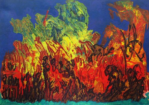Au fil de l'eau by Christian Saint Marc, Painting for Sale on Select