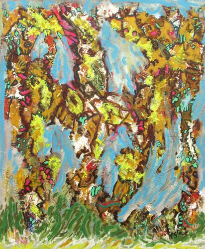Folle farandole by Christian Saint Marc, Painting for Sale on Select