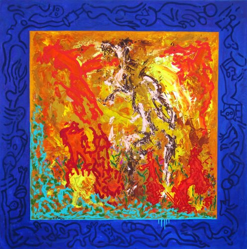 Cadrage et débordement by Christian Saint Marc, Painting for Sale on Select