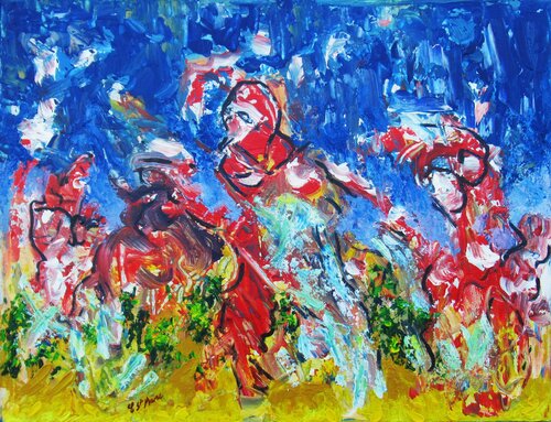Indéfinies présences by Christian Saint Marc, Painting for Sale on Select