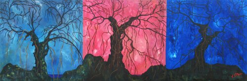 Le Saule d'Agnès dans tous ses états by Christian Saint Marc, Painting for Sale on Select
