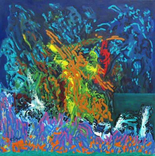 Faune éthique by Christian Saint Marc, Painting for Sale on Select