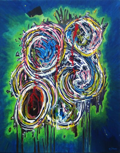 L'univers chiffonné by Christian Saint Marc, Painting for Sale on Select