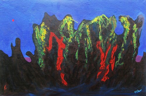 Terre de contrastes by Christian Saint Marc, Painting for Sale on Select