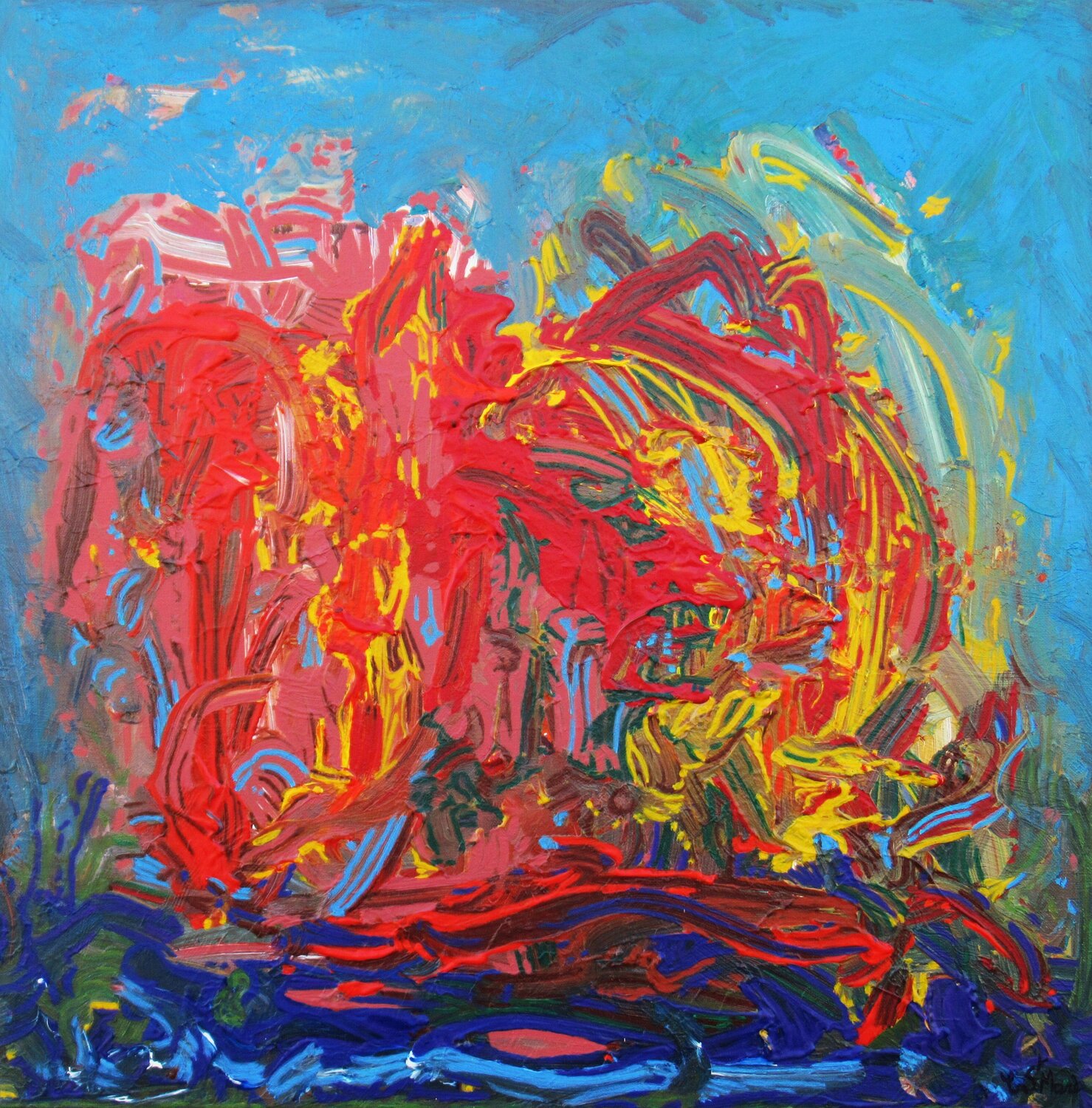Elément Terre Christian Saint Marc Original painting for sale