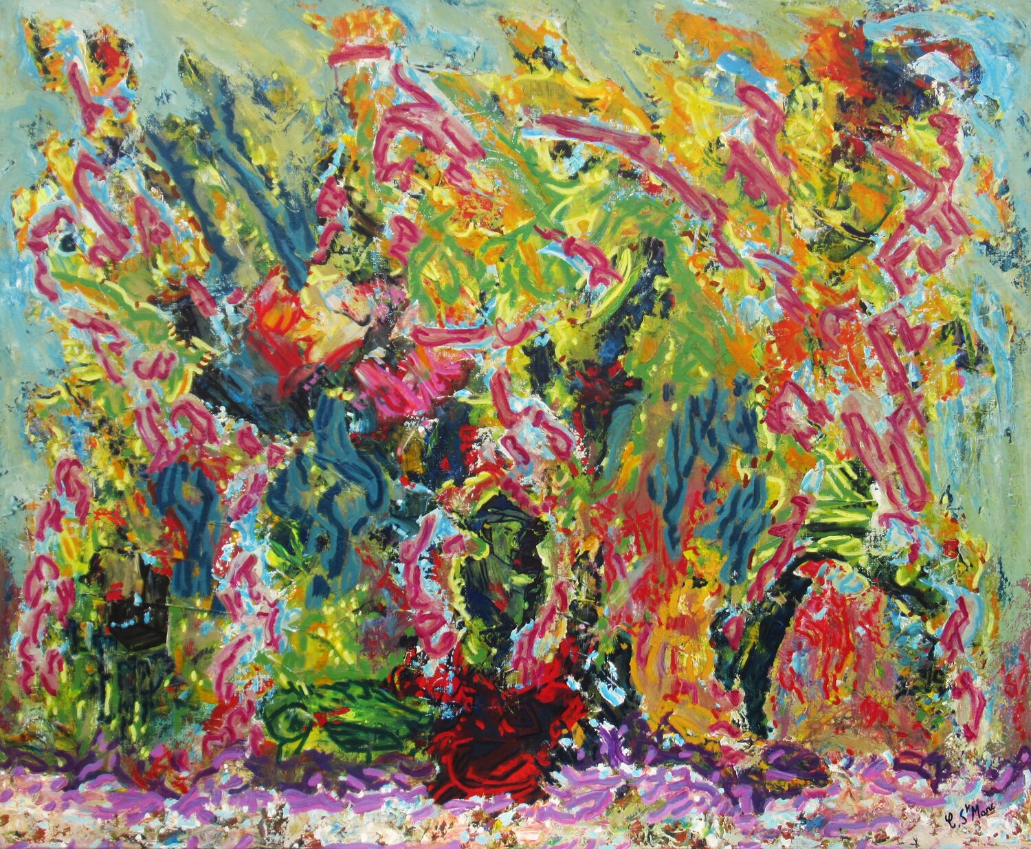 Effusion Christian Saint Marc Original painting for sale