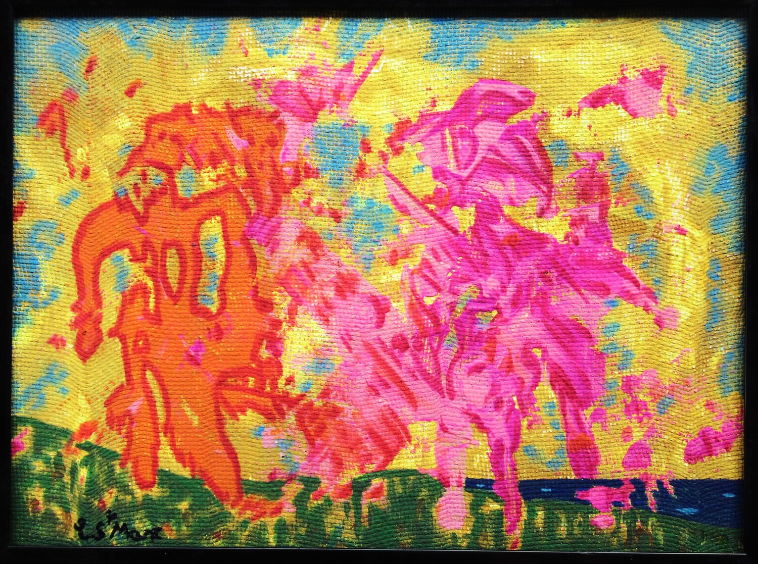 Fusion en pleine lumière Christian Saint Marc Original painting for sale