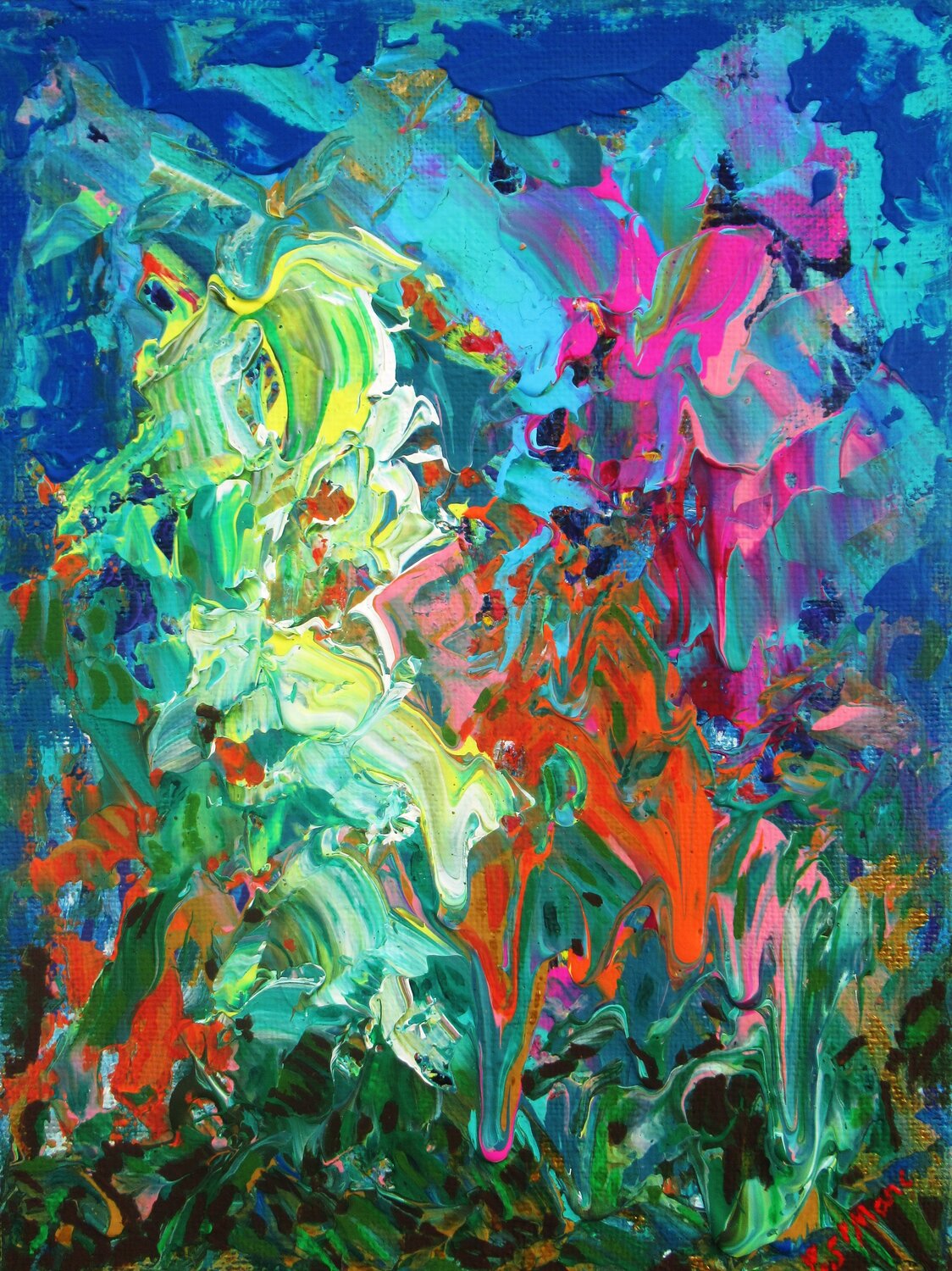 MétamorphRose Christian Saint Marc Original painting for sale