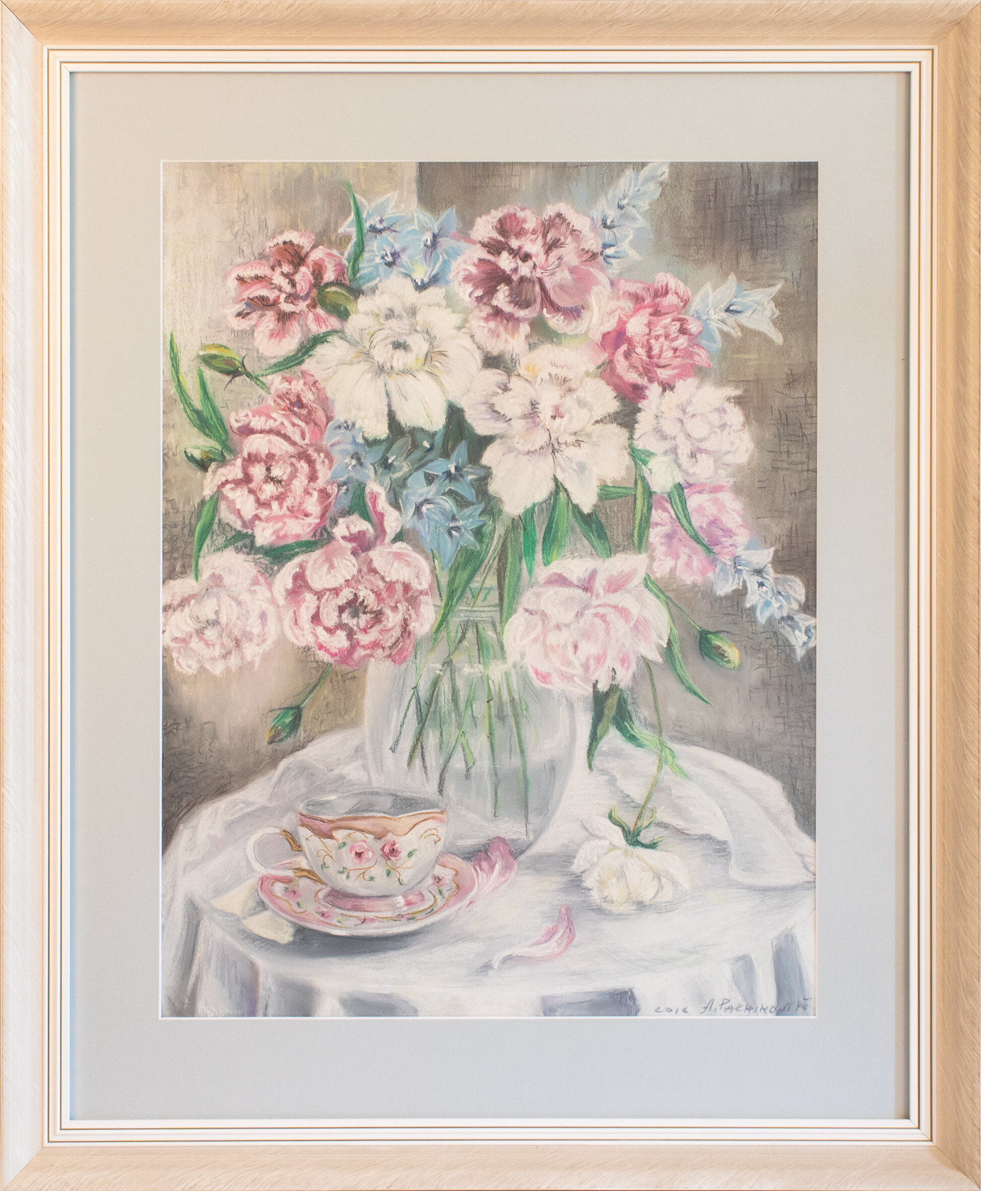 Morning Coffee and Peonies