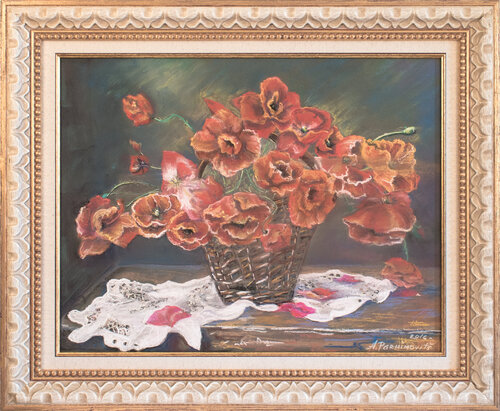 Magic of Poppies by Anna Parhimovitš, Drawing for Sale on Select